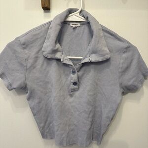 Garage cropped polo tee